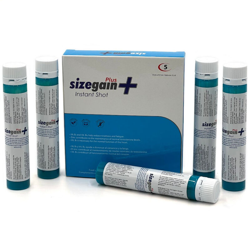 500 Cosmetics Sizegain Plus Instant Shot Vigorizante Masculino 5 Unidades 6 500 cosmetics sizegain plus instant shot vigorizante masculino 5 unidades 8436566182157