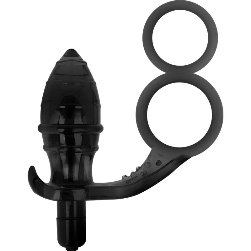 Addicted Toys Plug Anal Con Anilla Doble Negro 6 addicted toys plug anal con anilla doble negro 8435565909789