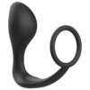 Addicted Toys Plug Anal Con Anillo Silicona Negro 8435565913540