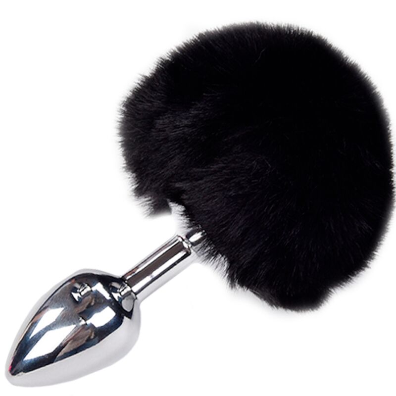 Alive Anal Pleasure Plug Liso Metal Pompon Negro Talla S 6 alive anal pleasure plug liso metal pompon negro talla s 8433345703718