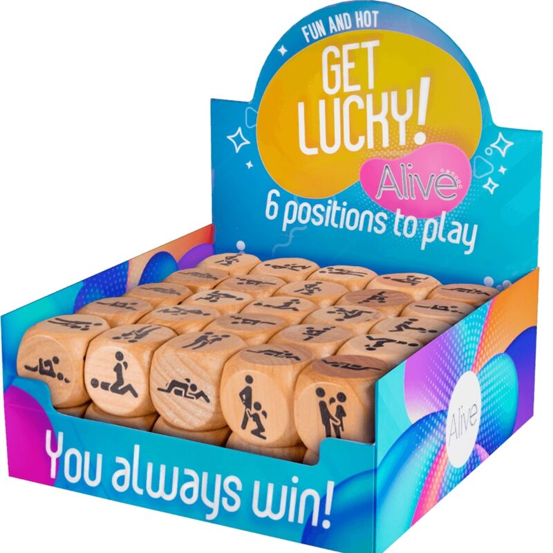 Alive Get Lucky Caja Dado 6 Posiciones 50 Unidades 6 alive get lucky caja dado 6 posiciones 50 unidades 8433345303536
