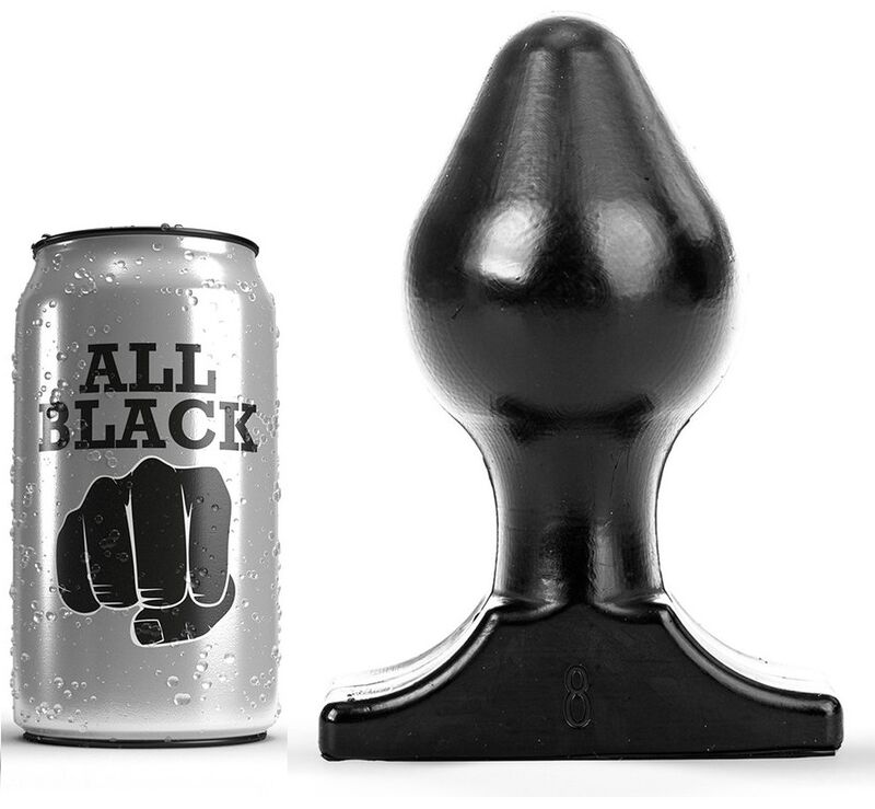 All Black Anal Plug 16X8 cm 6 all black anal plug 16x8 cm 5420044218998