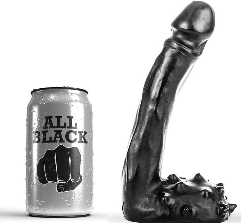 All Black Dildo Realistico 19 cm 6 all black dildo realistico 19 cm 5420044200665