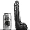 All Black Dildo Realistico Negro Suave 20 cm 5420044200450