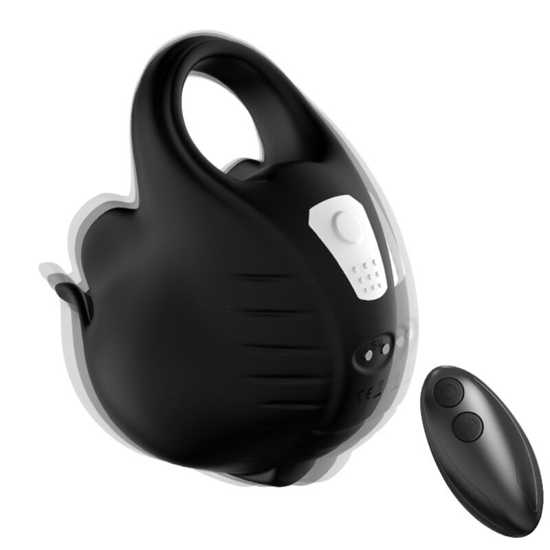 Armony Cupping Anillo Vibrador Control Remoto Negro 6 armony cupping anillo vibrador control remoto negro 6972377362620