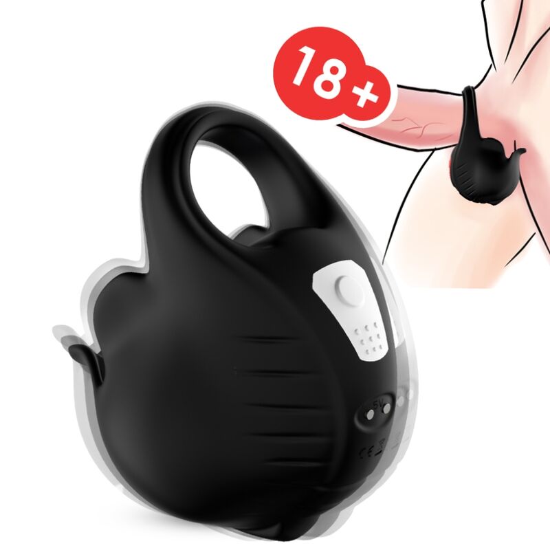Armony Cupping Anillo Vibrador Negro 6 armony cupping anillo vibrador negro 6972377362613
