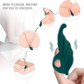 Armony Dedal Estimulador & Vibrador Verde 6972377361791