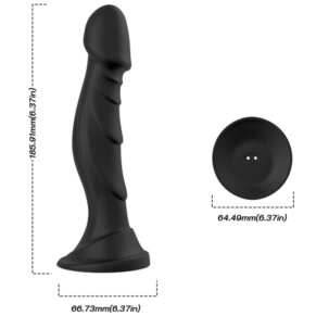 Armony Dildo Vibrador & Plug Anal Control Remoto Negro 6972377362828