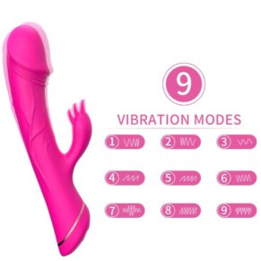 Armony Dildo Vibrador Rabbit Silicona Fucsia 6972377361654
