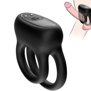 Armony Doble Anillo Vibrador Negro 6972377361845
