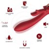 Armony Elk Vibrador Rabbit Curvo Red 2 Armony Elk Vibrador Rabbit Curvo Red 6972377361746