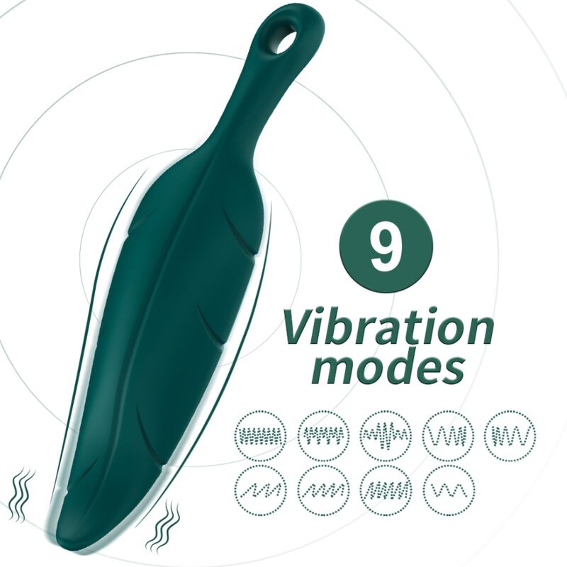 Armony Estimulador & Vibrador Hoja Verde 6 armony estimulador vibrador hoja verde 6972377361784