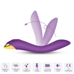 Armony Flamingo Vibrador Multiposicion Violeta 6972377361395