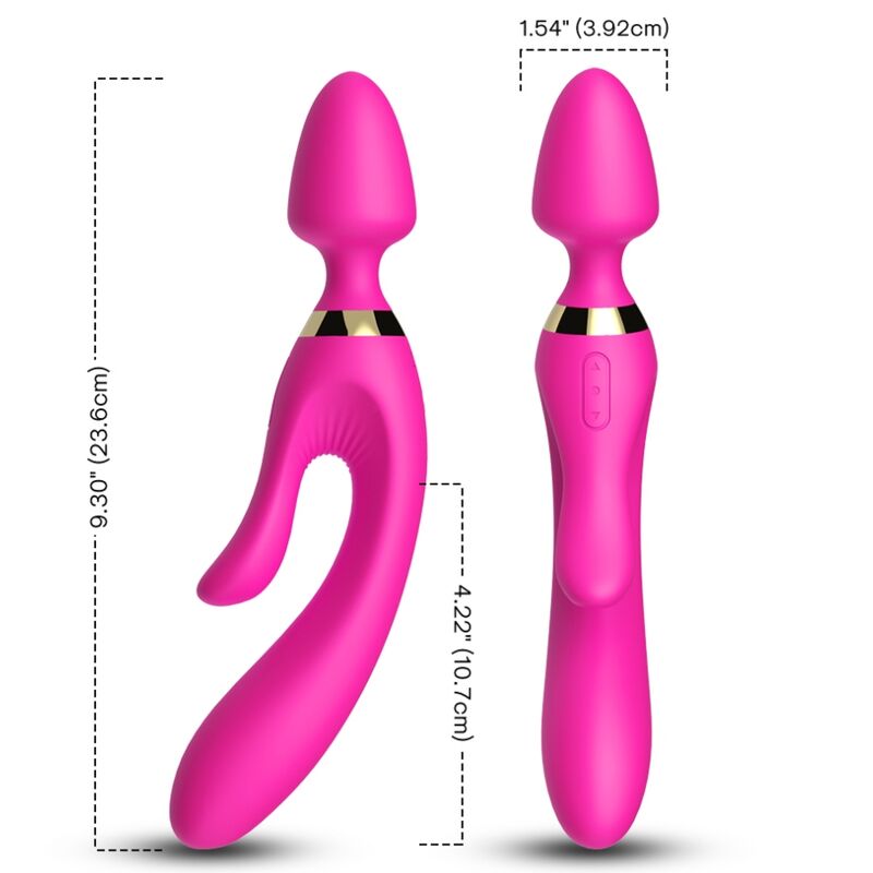Armony Masajeador & Vibrador Rabbit Fucsia 6 armony masajeador vibrador rabbit fucsia 6972377362200