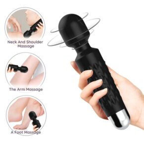 Armony Postman Masajeador & Vibrador Cabeza Flexible Negro 6972377362255