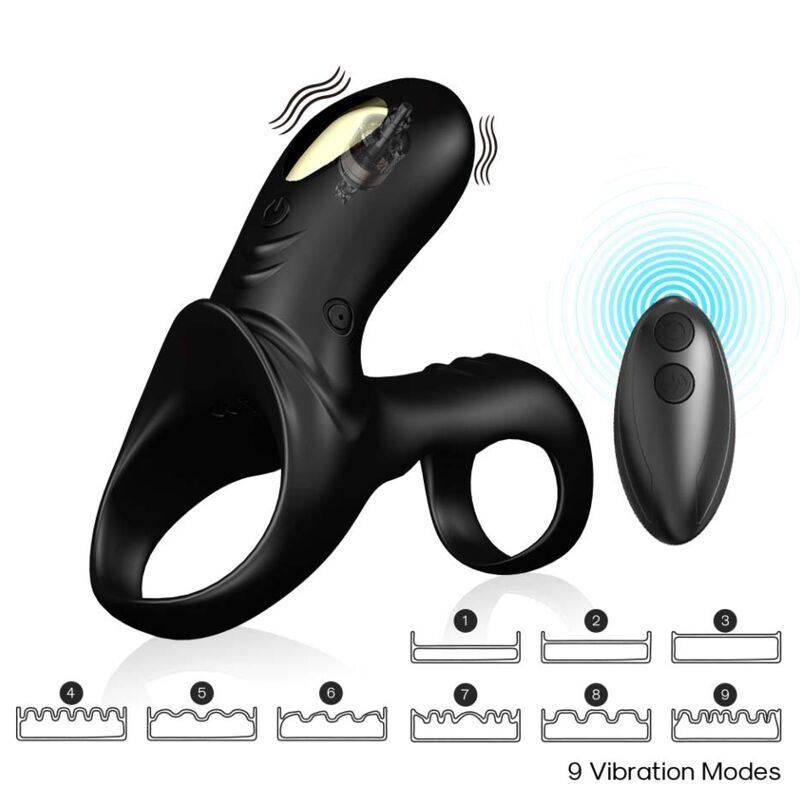 Armony Ranger Anillo Doble Vibrador Pareja Negro 6 armony ranger anillo doble vibrador pareja negro 6972377362491