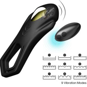 Armony Roadster Anillo Vibrador Doble Control Remoto Negro 6972377362453