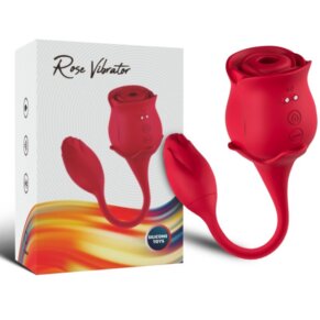 Armony Rosa Succionador De Clitoris & Vibrador 10 Modos Rojo 6972377362002