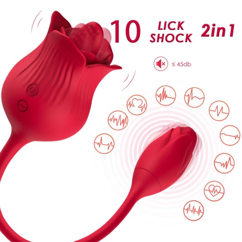 Armony Rosa Vibrador Estimulador Clítoris Con Cola 10 Modos Rojo 6 armony rosa vibrador estimulador clitoris con cola 10 modos rojo 6972377362040