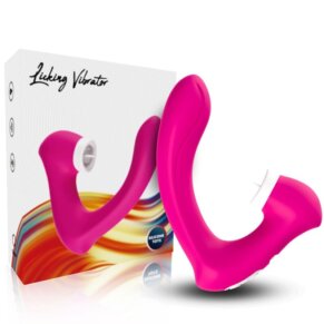 Armony Secretkiss Estimulador Con Lengua Clitoris & Vibrador Curvo Fucsia 6972377361968