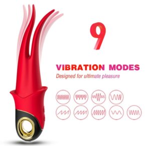 Armony Shadow Vibrador Pinza Rojo 6972377361579