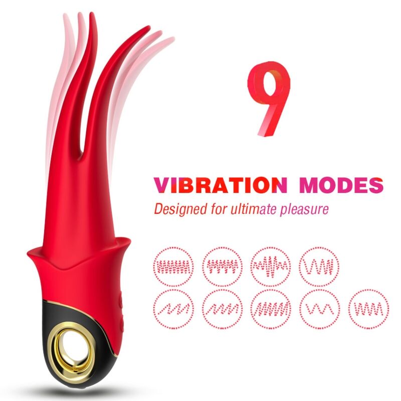 Armony Shadow Vibrador Pinza Rojo 6 armony shadow vibrador pinza rojo 6972377361579
