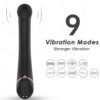 Armony Vibrador Cabeza Plana Silicona Negro 6972377361739