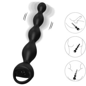 Armony Vibrador Dedal Plug Anal Negro 6972377362866