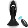 Armony Vibrador & Plug Anal Silicona Negro 6972377362927