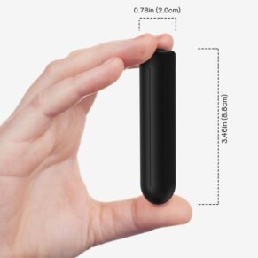 Armony Warhead Bala Vibradora Negro 2 cm x 8.8 cm 6972377363009