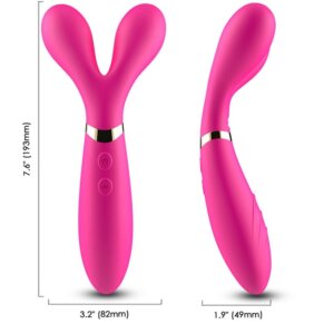 Armony Y-Wand Masajeador & Vibrador Cabeza Doble Fucsia 6972377362187