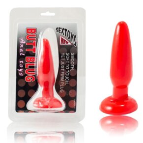 Baile Plug Anal Pequeño Rojo 15 cm 6959532326994