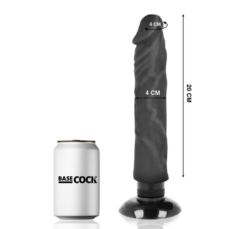 Basecock Vibrador Realistico 2-1 Natural Negro 20 cm -O- 4 cm 6 basecock vibrador realistico 21 natural negro 20 cm o 4 cm 8435565908294
