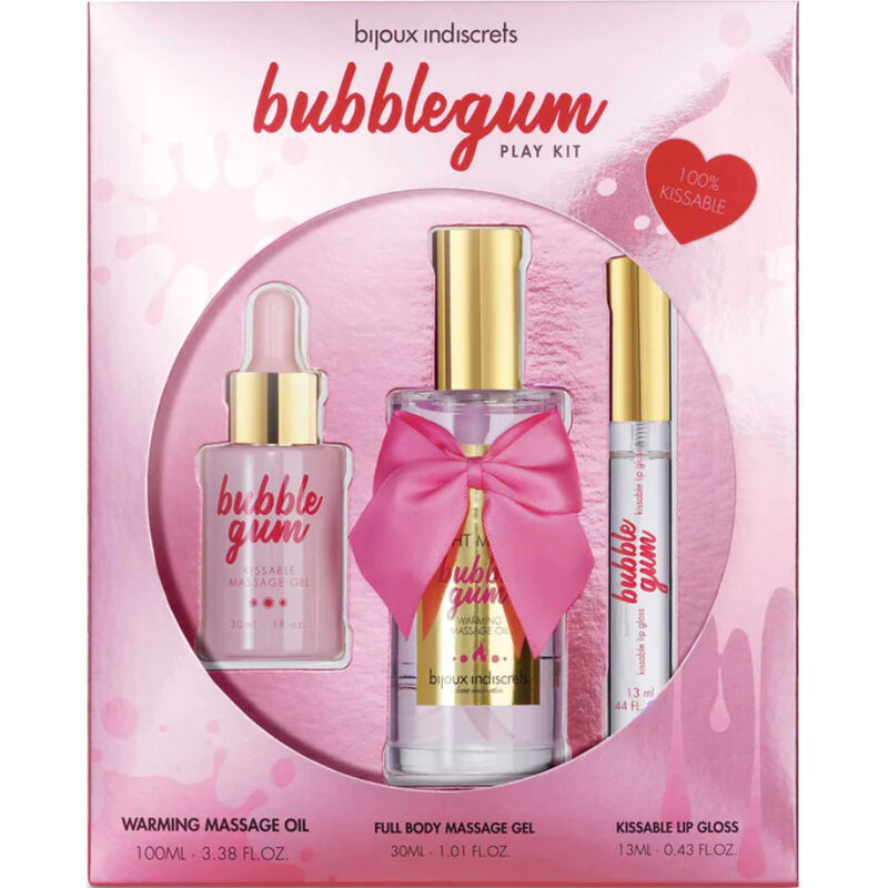Bijoux Indiscrets Bubblegum Play Kit Con Aceite Gel & Brillo De Labios 6 bijoux indiscrets bubblegum play kit con aceite gel brillo de labios 8436562015985