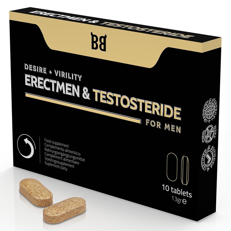 Black Bull Erectmen & Testosteride Potencia Y Testosterona Para Hombre 10 Cápsulas 6 black bull erectmen testosteride potencia y testosterona para hombre 10 capsulas 8435566040702