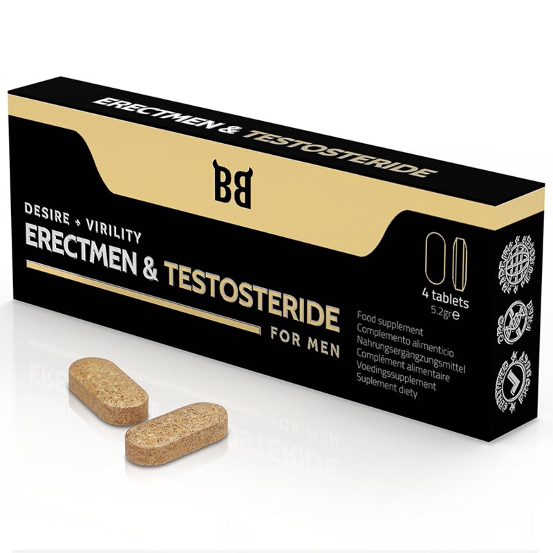 Black Bull Erectmen & Testosteride Potencia Y Testosterona Para Hombre 4 Cápsulas 6 black bull erectmen testosteride potencia y testosterona para hombre 4 capsulas 8435566040788
