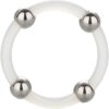 Calexotics Anillo De Silicona Con Cuentas De Acero Talla L 716770094223
