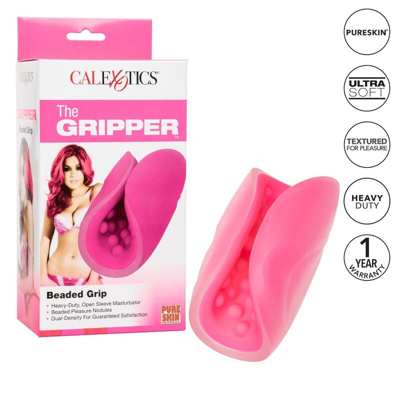 Calexotics Beaded Grip Masturbador Texturado 6 calexotics beaded grip masturbador texturado 716770097286