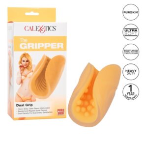 Calexotics Beaded Grip Masturbador Texturado Naranja 716770097293