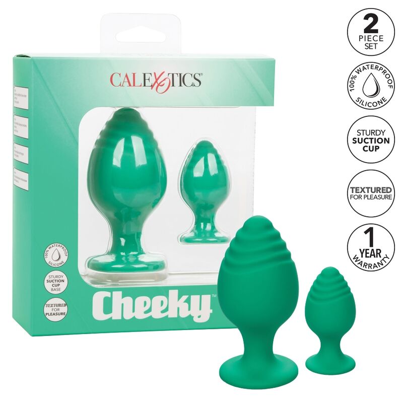 Calexotics Cheeky Plugs Anales Verde 6 calexotics cheeky plugs anales verde 716770097002