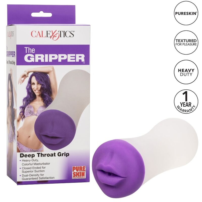 Calexotics Deep Throat Grip Masturbador Boca 6 calexotics deep throat grip masturbador boca 716770097330