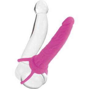 Calexotics Dual Penetrator Dildo Con Arnes Rosa 716770073501