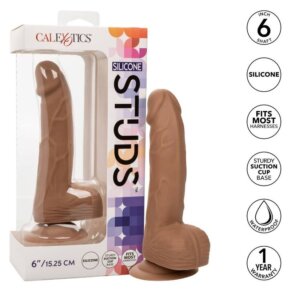Calexotics Silicone Studs 15.24 cm Brown 716770101136