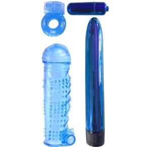 Classix Kit Para Parejas Con Anillo, Funda Y Balas Azul 603912759006