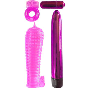 Classix Kit Para Parejas Con Anillo, Funda Y Balas Rosa 603912758993