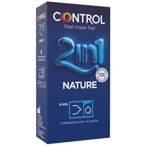 Control Duo Natura 2-1 Preservativo + Gel 6 Uds 8411134140494