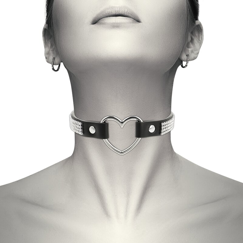 Coquette Chic Desire Choker Cuero Vegano Corazon 6 coquette chic desire choker cuero vegano corazon 8435565929435