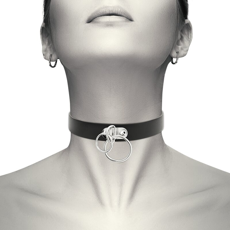 Coquette Chic Desire Choker Cuero Vegano Doble Anilla 6 coquette chic desire choker cuero vegano doble anilla 8435565929473