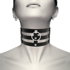 Coquette Chic Desire Choker Cuero Vegano Estilo Fetish 8435565929480