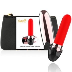 Coquette Chic Desire Pintalabios Vibrador Recargable Luxe Negro Gold 8435565912949